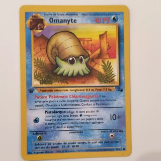 Pokémon Fossil 1ª Edizione Omanyte e Omastar