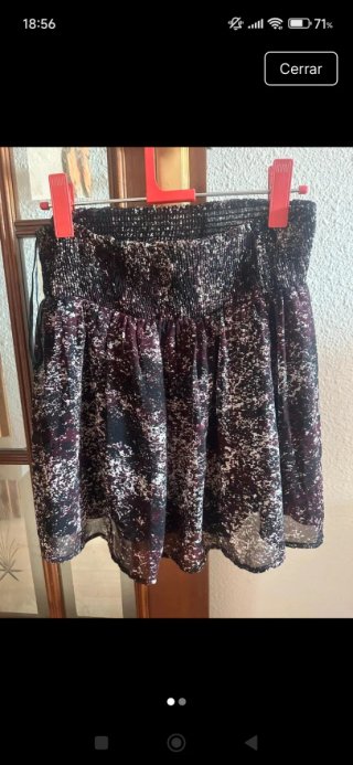 Falda corta estampada