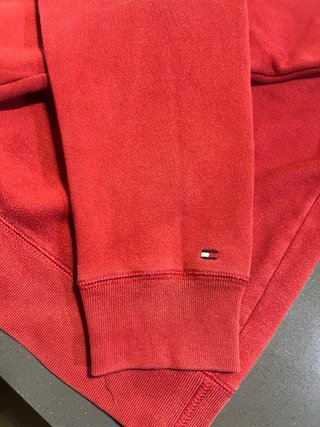 Sudadera Tommy Hilfiger Roja Cremallera