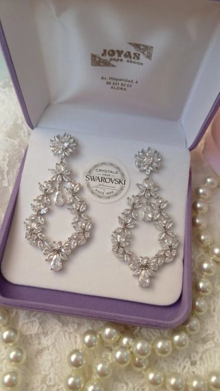Pendientes cristales Swarovski a estrenar
