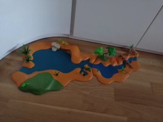 Río Playmobil Diorama Belén 1