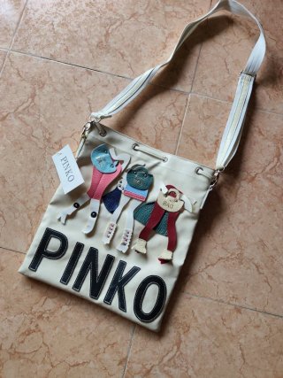Borsa Pinko Beige con Figure