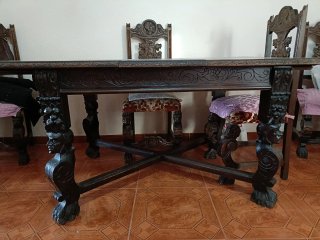 Mueble Antiguo Madera Tallada