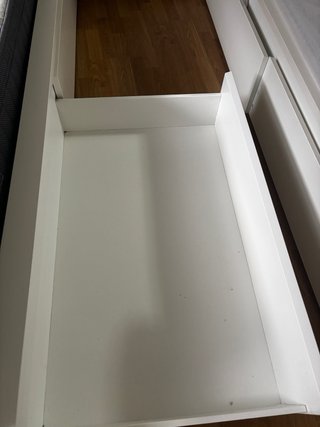 Cama 90x200cm Blanca + colchón 21 cm de alto.