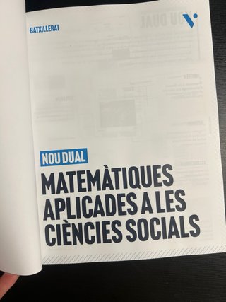 Dual matemàtiques aplicades a les ciències socials