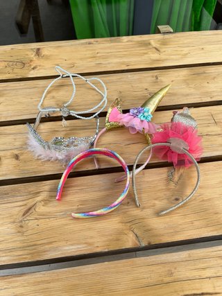 Pack 5 Diademas Fiesta Unicornio y Princesa