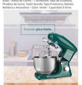 Robot de Cocina Kubo Verde 7 Accesorios