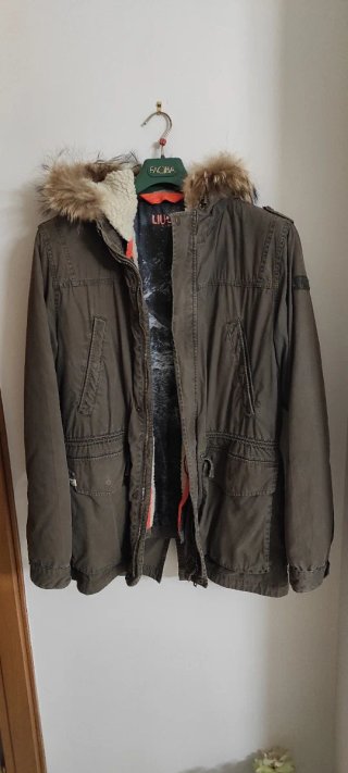 Parka Liu Jo uomo verde oliva