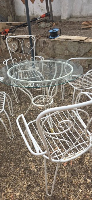 Set de Mesa y 4 Sillas de Jardín