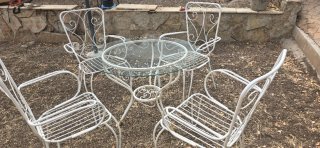 Set de Mesa y 4 Sillas de Jardín