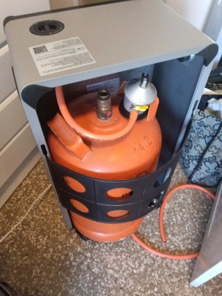 Estufa de Gas Llama Azul