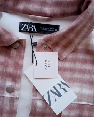Sobrecamisa de cuadros Zara