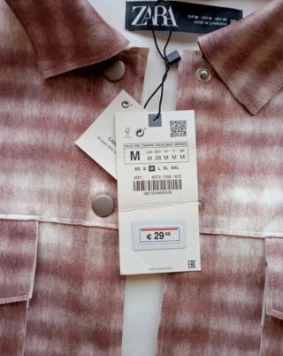 Sobrecamisa de cuadros Zara