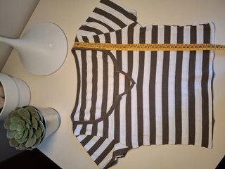 Maglietta crop a righe H&M