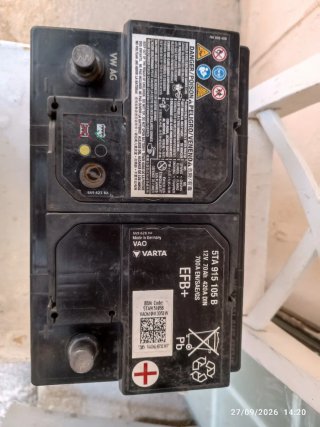 Batería Varta EFB+ 12V 70Ah 700A para Grupo VAG