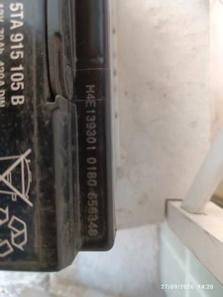 Batería Varta EFB+ 12V 70Ah 700A para Grupo VAG