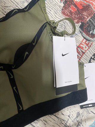 Reggiseno sportivo Nike verde xs