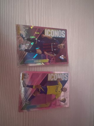 2 Cromos Panini LaLiga Iconos
