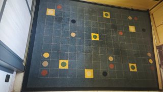 Alfombra azul 230x160 cm
