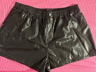 Pantalones de cuero negros