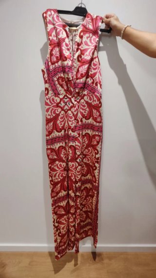 Mono de fiesta Mango estampado talla M