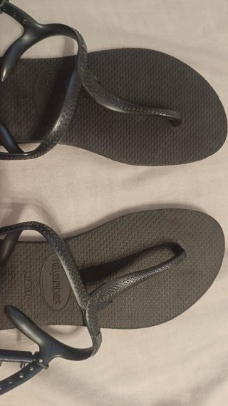Sandalias Havaianas Talla 37/38 Negras