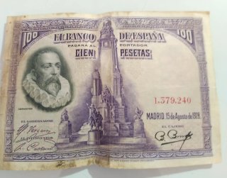 Billete 100 Pesetas Banco de España 1931