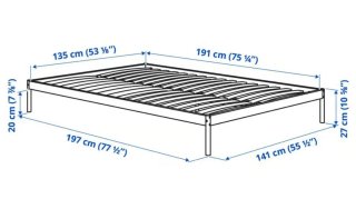 Somier Ikea Metal Blanco Seminuevo