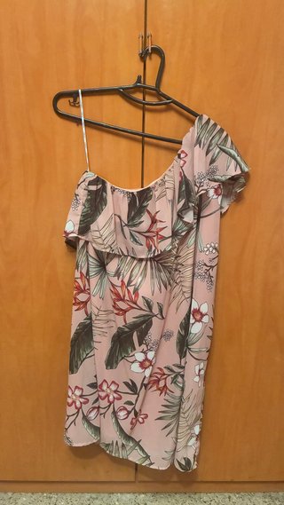 Vestido ONLY Estampado Un Solo Hombro