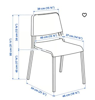 Silla Teodores Ikea Naranja