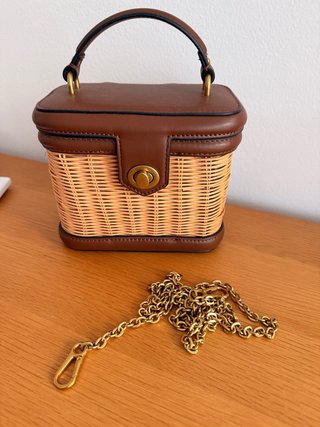 Bolso Cesta Vintage de Mimbre