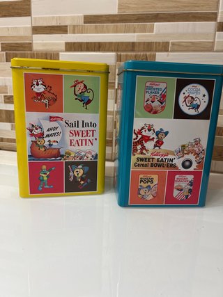 Coppia scatole Latta Kellogg's Vintage