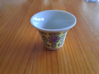 Juego de té chino amarillo