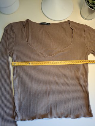 Maglia a maniche lunghe Stradivarius marrone
