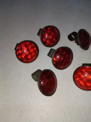Lote 6 Catadióptricos Moto Clásica