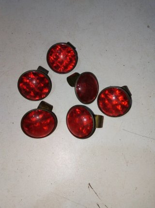 Lote 6 Catadióptricos Moto Clásica
