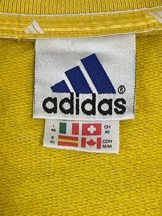 Sudadera Adidas Amarilla Vintage