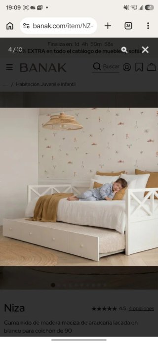 Cama Nido Banak Blanca