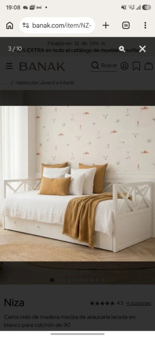Cama Nido Banak Blanca