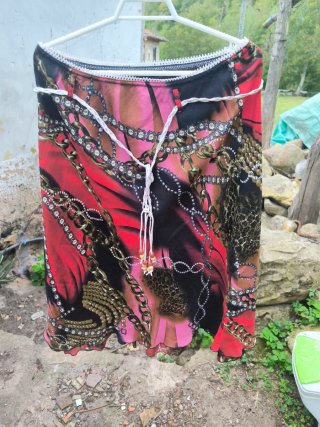 Falda estampada cadenas y animal print