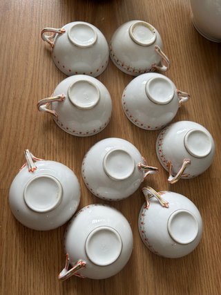 Juego de Café de Porcelana Antiguo