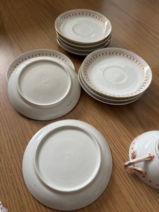Juego de Café de Porcelana Antiguo