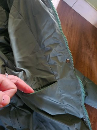 Abrigo Kling 2 tonos de verde M