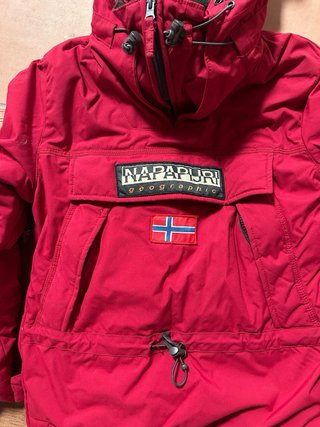 Chaqueta de nieve unisex roja