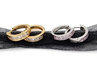 Set de 2 Pares de Pendientes Aros