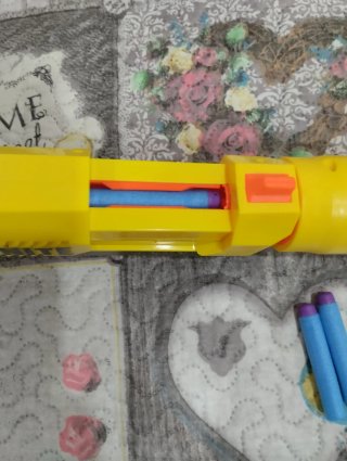 Pistola Nerf Fortnite.