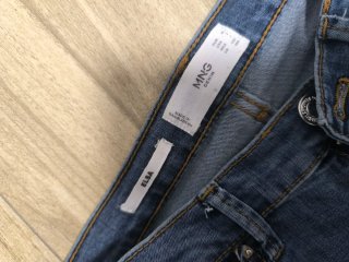 Pantalón vaquero Mango azul talla XS