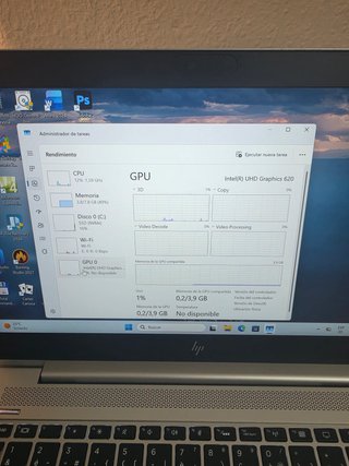 Ordenador portátil hp i5 Septima generación, 8RAM
