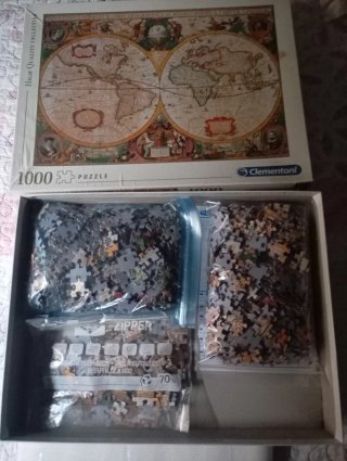 Puzzle 1000 piezas mapa antiguo Clementoni