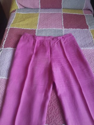Traje de Chaqueta y Pantalón Rosa Talla 50